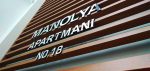 Manolya Apartmanı Paslanmaz Kutu Harf Tabelası - Görsel 3