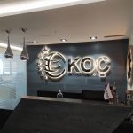 Koç Construction Paslanmaz Işıklı Tabela