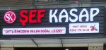 Şef Kasap Işıklı Pleksi Kutu Tabelası - Görsel 2