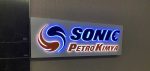 Sonic PetroKimya Işıklı Pleksi Kutu Tabelası - Görsel 2