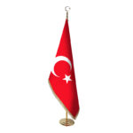 Makam Bayrağı Sarı Pirinç Takım - Saçaklı