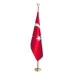 Makam Bayrağı Sarı Pirinç Takım